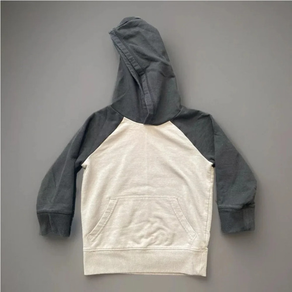 Jumping Beans Hoodie Boys Size 2T Pullover Front Pocket Knit Gray Color Block - Picture 1 of 6